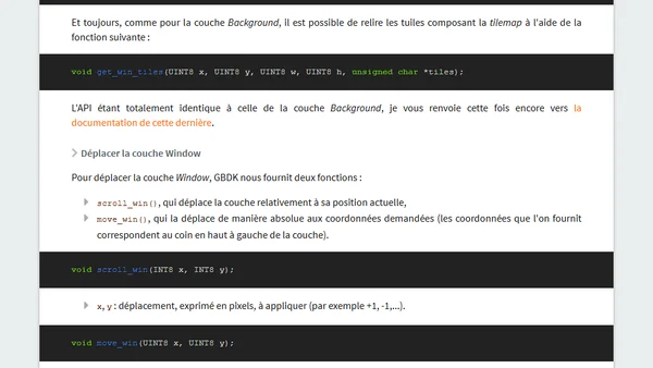 Développement GameBoy #8 : La couche « Window »