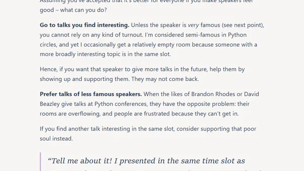 The Price of the Hallway Track