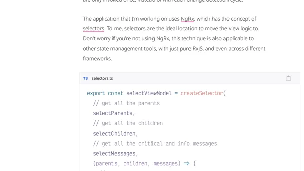 Solving Angular slow renders with NgRx selectors