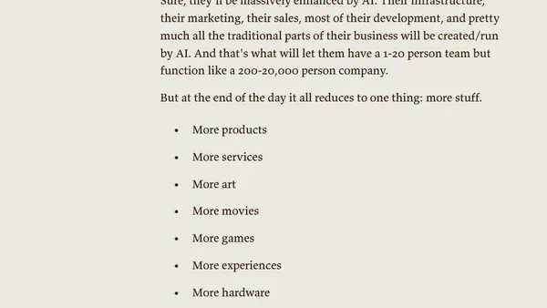 AI Isn't the Thing. It's the Thing That Enables the Thing