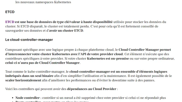 Cluster Kubernetes : architecture et composants de base