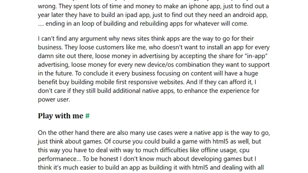 Mobile isn’t mobile