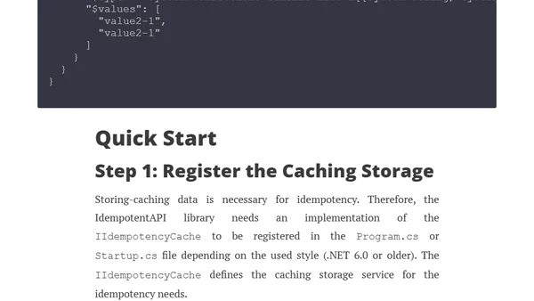 .NET IdempotentAPI 1.0.0 Release Candidate