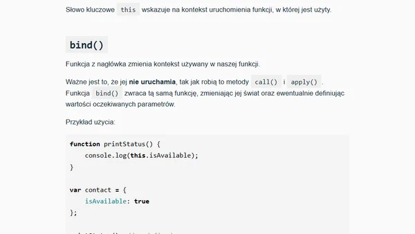 bind() obok call() i apply() jako piękna natura języka