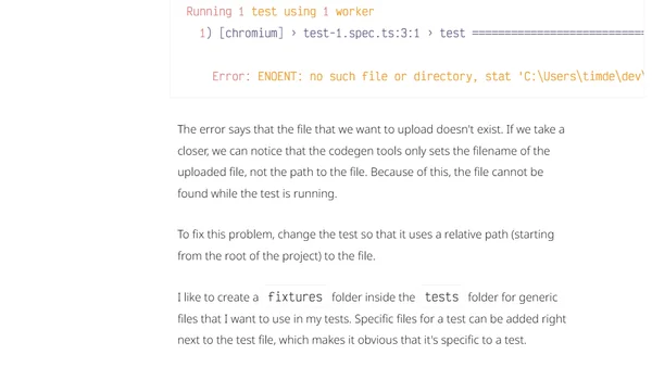 How to upload files with Playwright