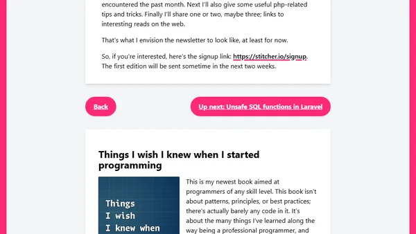 I'm starting a newsletter