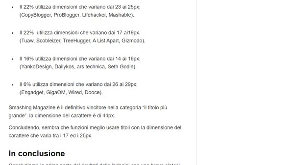 Queste le conclusioni della ricerca sul design dei 50 top blog (parte 4)