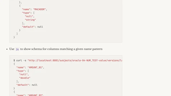 Confluent Schema Registry REST API cheatsheet