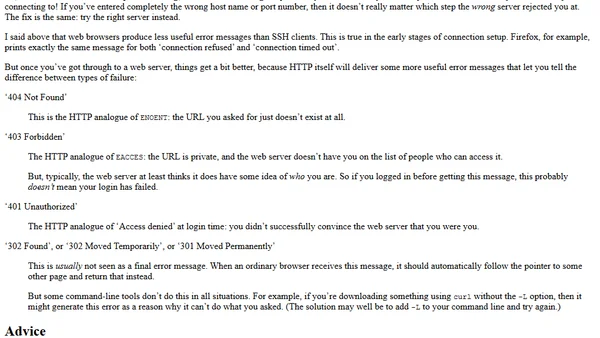 How to read error messages