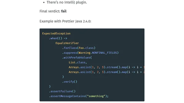 Why are there no decent code formatters for Java?