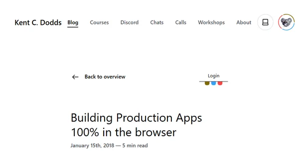 Building Production Apps 100% in the browser