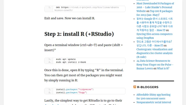 How to install R 3.6.3 (NOT 4+) on Linux MINT 19.x (19.1, 19.2, 19.3)