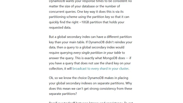 Understanding Eventual Consistency in DynamoDB