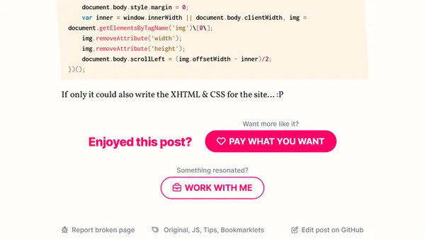 Mockup viewer bookmarklet