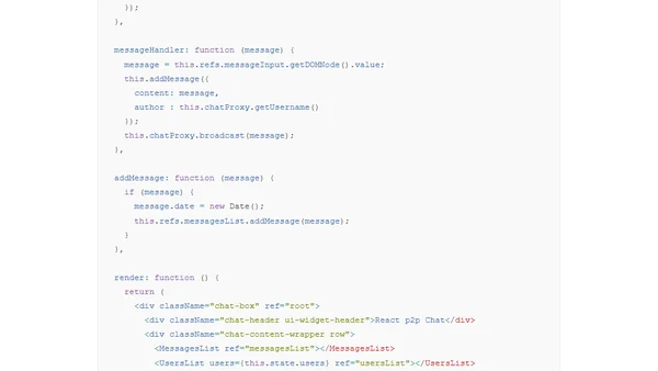 WebRTC chat with React.js