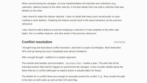 Vdirsyncer status update, March 2024