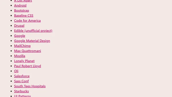 A Pretty Long List of Style Guides and Pattern Libraries