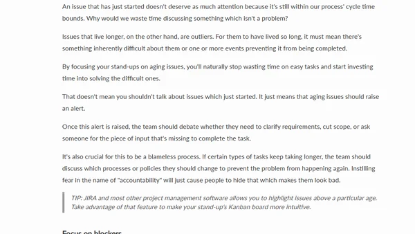 Why your daily stand-ups don't work and how to fix them