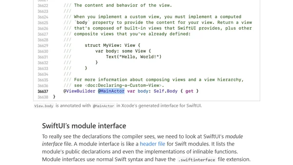 Where View.task gets its main-actor isolation from