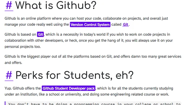 Free Github pro and Perks for Students