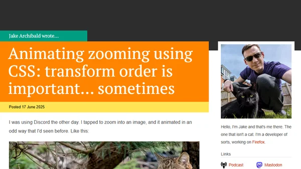 Animating zooming using CSS: transform order is important… sometimes