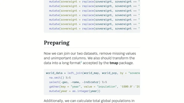 The world (population) is changing