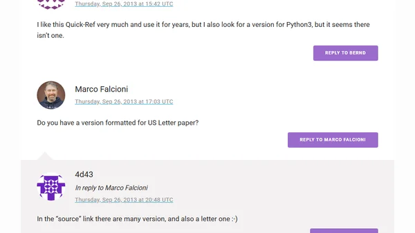 Python Quick Reference v2.7