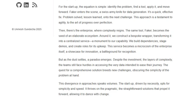 The Simple Versus the Complex