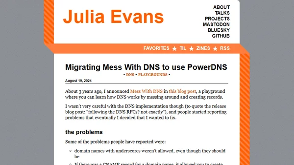 Migrating Mess With DNS to use PowerDNS