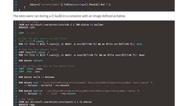 .NET Core – missing currency symbol in docker alpine image