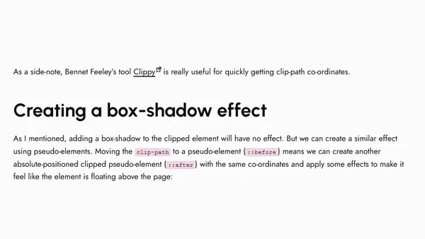 Experimental Layouts with CSS Shapes and Clip-path