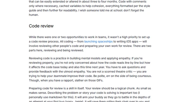 What They Don't Teach You at a Computer Science Masters