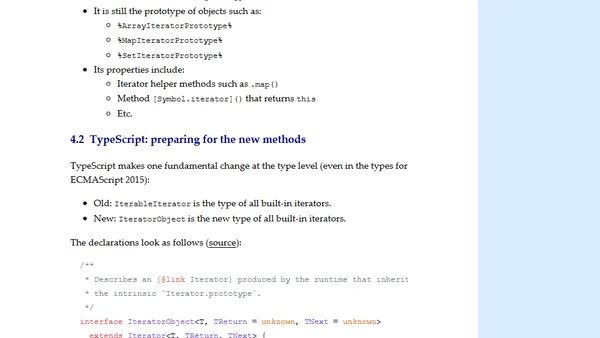 How TypeScript solved its global <code>Iterator</code> name clash
