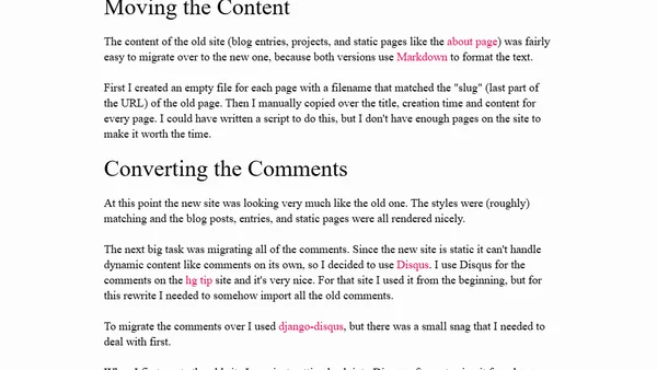 Moving from Django to Hyde