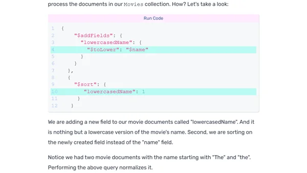 Sorting in MongoDB Aggregation Pipeline Explained