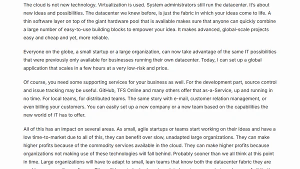 The world is changing: the future of IT