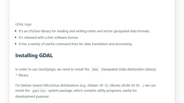 Maps with Django⁽¹⁾: GeoDjango, SpatiaLite & Leaflet