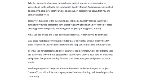 Effective unemployment and social media