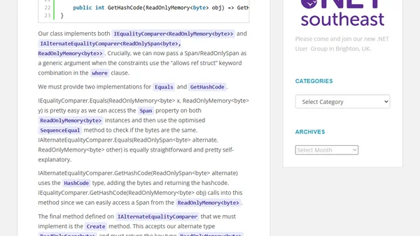 An Efficient Dictionary for IPAddress Tracking using .NET 9 with AlternateLookup and IAlternateEqualityComparer