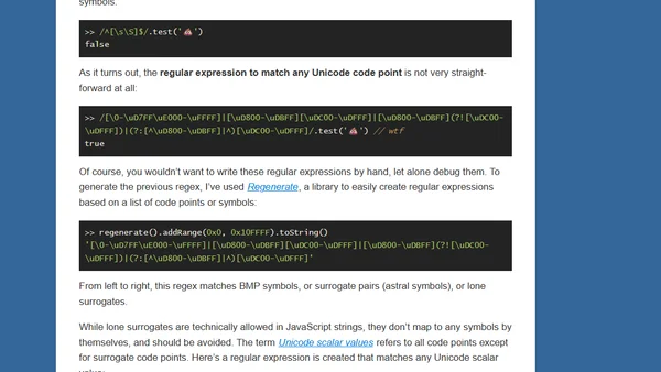JavaScript has a Unicode problem