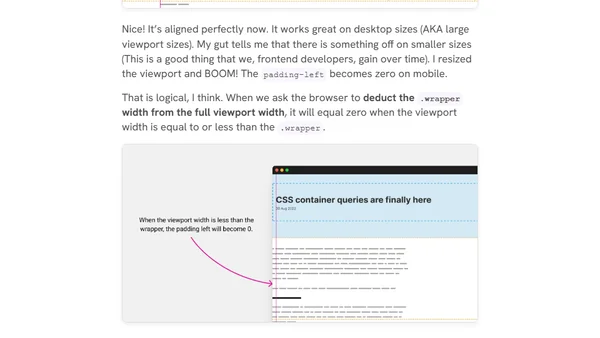 Inside the mind of a frontend developer: Article layout