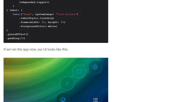 Designing custom UI with Liquid Glass on iOS 26