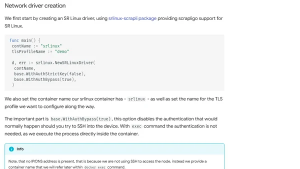 Using scrapligo with kubectl exec