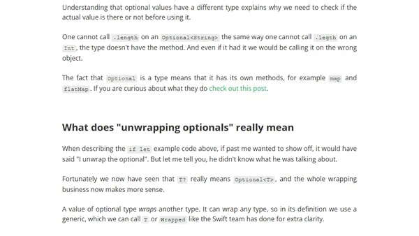 What is an optional value in Swift