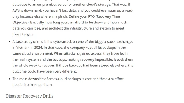 A retrospective on AWS outage 2025