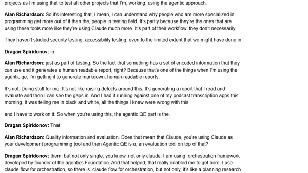 Software Testing Podcast - Agentic AI Quality Engineering - The Evil Tester Show Episode 030