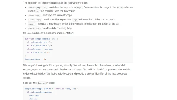Build Your own Simplified AngularJS in 200 Lines of JavaScript