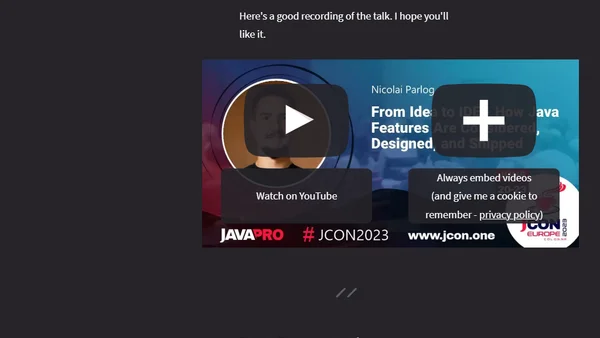 From Idea to IDE - How Java Features Are Considered, Designed, And Shipped