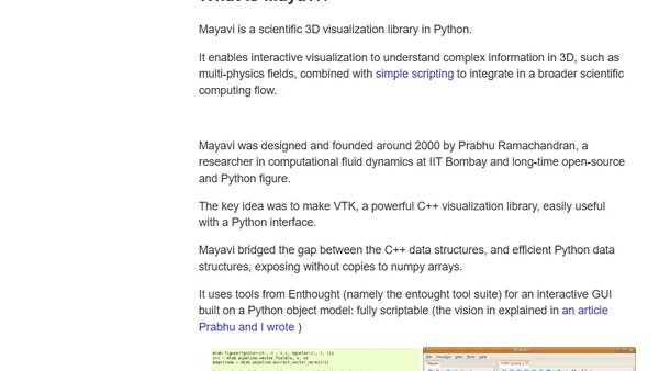 My Mayavi story: discovering open source communities