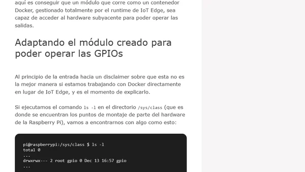 Cómo crear un módulo IoT Edge que use las GPIOs de Raspberry Pi 4